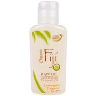 Organic Fiji, Organic Raw Oil, Cold Pressed Coconut Oil, Lemongrass Tangerine, 3 oz (89 ml)