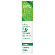 3 PACK of Desert Essence, Tea Tree Oil Ultra Care Toothpaste, Mega Mint, 6.25 oz (176 g)