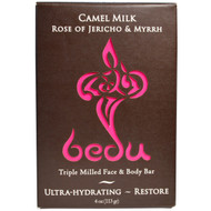 One with Nature, Triple Milled Face & Body Bar, Camel Milk Rose of Jericho & Myrrh, 4 oz (113 g)