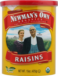3 PACK of Newmans Own Organics Raisins -- 15 oz