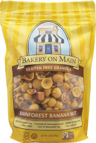 3 PACK of Bakery On Main Gluten-Free Granola Tropical Nutty Banana -- 11 oz