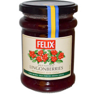 3 PACK of Felix Wild Natural Lingonberries -- 10 oz