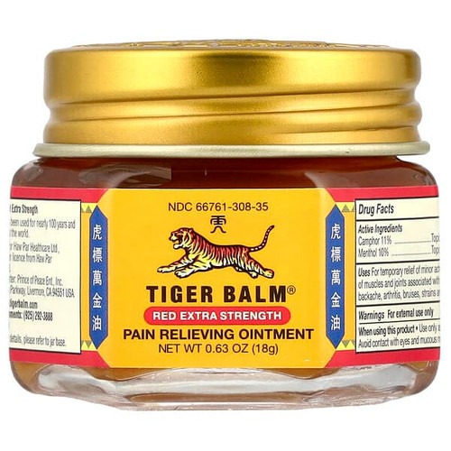 <img alt="Tiger Balm, Pain Relieving Ointment, 0.63 oz (18 g)" title="Tiger Balm, Pain Relieving Ointment, 0.63 oz (18 g),039278220100"