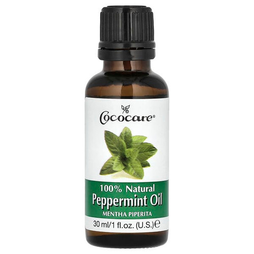 <img alt="Cococare, 100% Natural Peppermint Oil, 1 fl oz (30 ml)" title="Cococare, 100% Natural Peppermint Oil, 1 fl oz (30 ml),075707034009"