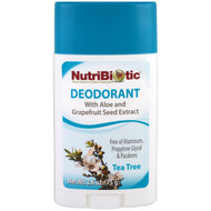 3 PACK of NutriBiotic Deodorant Stick Tea Tree -- 2.6 oz