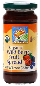 3 PACK of Bionaturae Organic Fruit Spread Wild Berry -- 9 oz