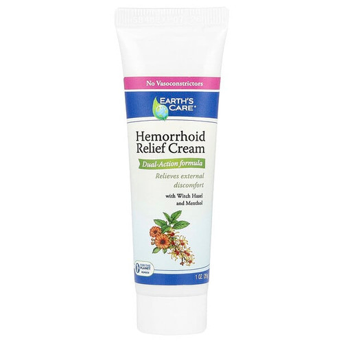 <img alt="Earths Care, Hemorrhoid Relief Cream, 1 oz (28 g)" title="Earths Care, Hemorrhoid Relief Cream, 1 oz (28 g),857307003094"