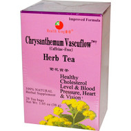 Health King, Chrysanthemum Vascuflow Herb Tea, Caffeine Free, 20 Tea Bags, 1.05 oz (30 g)