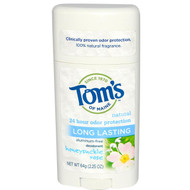 3 PACK of Toms of Maine Natural Long-Lasting Aluminum Free Deodorant Honeysuckle Rose -- 2.25 oz