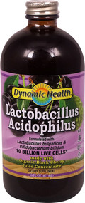 Dynamic Health Lactobacillus Acidophilus Black Cherry -- 10 billion cells - 16 fl oz
