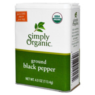 3 PACK of Simply Organic, Ground Black Pepper, 4 oz (113.4 g)