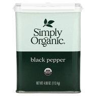 <img alt="Simply Organic, Black Pepper, 4 oz (113.4 g)" title="Simply Organic, Black Pepper, 4 oz (113.4 g),089836194954"
