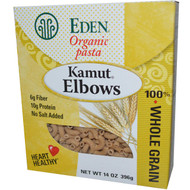 3 PACK of Eden Foods Organic Pasta Kamut Elbows -- 14 oz