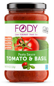 3 PACK of Fody Foods Pasta Sauce Low Fodmap Tomato Basil -- 19.4 oz