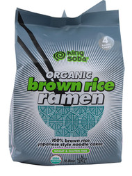 3 PACK of King Soba Organic Brown Rice Ramen Noodles -- 9.8 oz