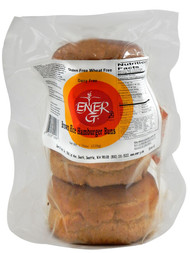 3 PACK of Ener-G Brown Rice Hamburger Buns Gluten Free -- 7.76 oz