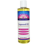 3 PACK OF Heritage Store, Grapeseed Oil, 8 fl oz (240 ml)