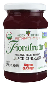 3 PACK of Rigoni di Asiago Fiordifrutta Organic Fruit Spread Black Currant -- 8.82 oz