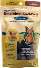 Ark Naturals Breath-Less Brushless Toothpaste Chewable - 4 oz
