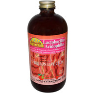 3 PACK of Dynamic Health Lactobacillus Acidophilus Apple Strawberry -- 10 billion cells - 16 fl oz