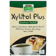 3 PACK of Now Foods, Xylitol Plus, 75 Packets, 4.76 oz (135 g)