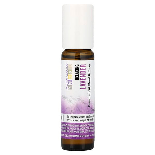 <img alt="Aura Cacia, Essential Oil Blend, Roll-On, Lavender, 0.31 fl oz (9.2 ml)" title="Aura Cacia, Essential Oil Blend, Roll-On, Lavender, 0.31 fl oz (9.2 ml),051381921101"