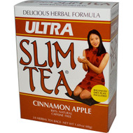Hobe Labs, Ultra Slim Tea, Cinnamon Apple, Caffeine Free, 24 Herbal Tea Bags, 1.69 oz (48 g)