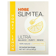 <img alt="Hobe Labs, Ultra Slim Tea, Honey Lemon, Caffeine Free, 24 Herbal Tea Bags, 1.69 oz (48 g) Each" title="Hobe Labs, Ultra Slim Tea, Honey Lemon, Caffeine Free, 24 Herbal Tea Bags, 1.69 oz (48 g) Each,076791076111"