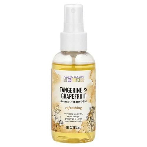 <img alt="Aura Cacia, Aromatherapy Mist, Tangerine & Grapefruit, 4 fl oz (118 ml)" title="Aura Cacia, Aromatherapy Mist, Tangerine & Grapefruit, 4 fl oz (118 ml),051381886325"