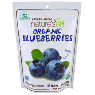 3 PACK of Natierra, Organic Freeze-Dried, Blueberries, 1.2 oz (34 g)
