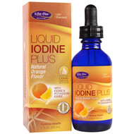 3 PACK of Life-flo, Liquid Iodine Plus, Natural Orange Flavor, 2 fl oz (59 ml)