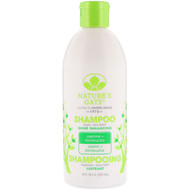 Natures Gate, Shampoo, Shine Enhancing, Jasmine + Kombucha, 18 fl oz (532 ml)