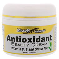 3 PACK of Mason Natural, Antioxidant Beauty Cream with Vitamin C, E, and Green Tea, 2 oz (57 g)