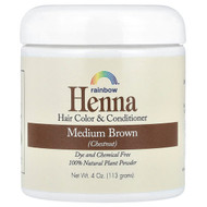 <img alt="Rainbow Research, Henna, Hair Color & Conditioner, Medium Brown (Chestnut), 4 oz (113 g)" title="Rainbow Research, Henna, Hair Color & Conditioner, Medium Brown (Chestnut), 4 oz (113 g),000518400040"