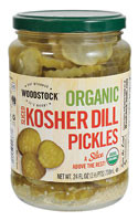 Woodstock Organic Kosher Sliced Dill Pickles - 24 oz