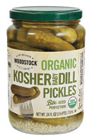 Woodstock, Organic Kosher Baby Dill Pickles - 24 oz