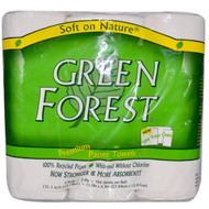 Green Forest, Premium 2 Ply Paper Towels, 3 Rolls, 104 Sheets Per Roll (5 PACK)