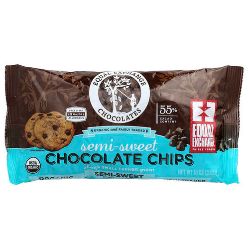 <img alt="Equal Exchange, Organic, Chocolate Chips, Semi-Sweet, 55% Cacao, 10 oz (283.5 g)" title="Equal Exchange, Organic, Chocolate Chips, Semi-Sweet, 55% Cacao, 10 oz (283.5 g),745998903345"