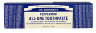 3 PACK of Dr. Bronners All-One Toothpaste Peppermint -- 5 oz