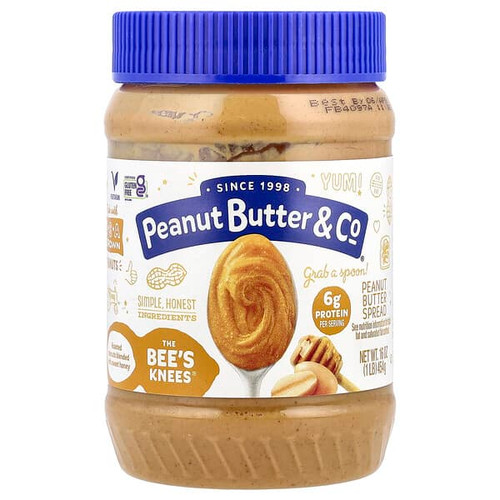 <img alt="Peanut Butter & Co., Peanut Butter Spread, The Bees Knees, 16 oz (454 g)" title="Peanut Butter & Co., Peanut Butter Spread, The Bees Knees, 16 oz (454 g),851087000250"