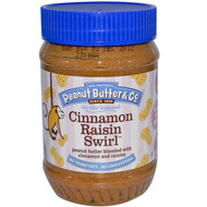Peanut Butter & Co., Cinnamon Raisin Swirl, Peanut Butter Blended with Cinnamon and Raisins, 16 oz (454 g)