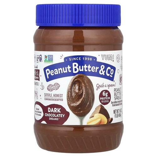 <img alt="Peanut Butter & Co., Peanut Butter Spread, Dark Chocolatey Dreams, 16 oz (454 g)" title="Peanut Butter & Co., Peanut Butter Spread, Dark Chocolatey Dreams, 16 oz (454 g),851087000069"