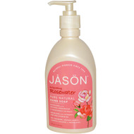 3 PACK of Jason Hand Soap Invigorating Rosewater -- 16 fl oz