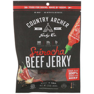 3 PACK of Country Archer Jerky, Beef Jerky, Sriracha, 3 oz (85 g)