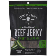 3 PACK of Country Archer Jerky, Beef Jerky, Sweet Jalapeno, 3 oz (85 g)