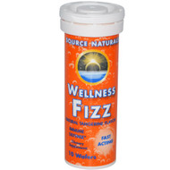 3 PACK OF Source Naturals, Wellness Fizz, Natural Tangerine Flavor, 10 Wafers