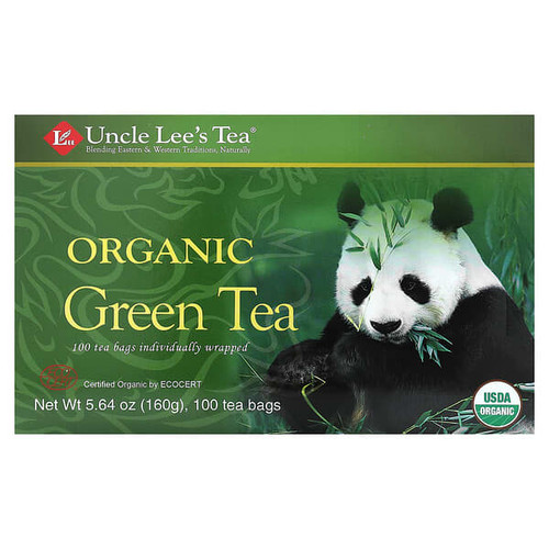 <img alt="Uncle Lees Tea, Organic Green Tea, 100 Tea Bags, 5.64 oz (160 g)" title="Uncle Lees Tea, Organic Green Tea, 100 Tea Bags, 5.64 oz (160 g),892241000686"