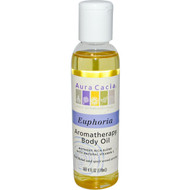 3 PACK of Aura Cacia, Aromatherapy Body Oil, Euphoric Ylang Ylang, 4 fl oz (118 ml)