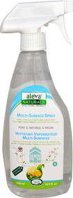 3 PACK of Aleva Naturals Multi-Surface Spray Fragrance Free -- 16.9 fl oz