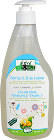 3 PACK of Aleva Naturals Bottle & Dish Liquid Fragrance Free -- 16.9 fl oz
